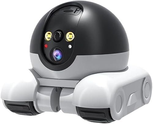 Wi-Fi Camera -Dual Screen Wifi App Movable Pet Cat Action Robot Smart IP Camera (Wi -Fi)