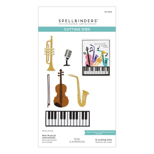 Mini instruments de musique matrices de découpe pour décorer vos albums