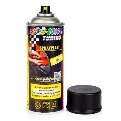 DUPLI-COLOR 388033 Sprayplast schwarz matt 400 ml