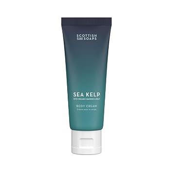 Scottish Fine Soaps Sea Kelp Body Cream with Organic Seaweed, Fresh Marine Fragrance, Green Fruity Notes, White Jasmine, Lily, Rose, 75ml