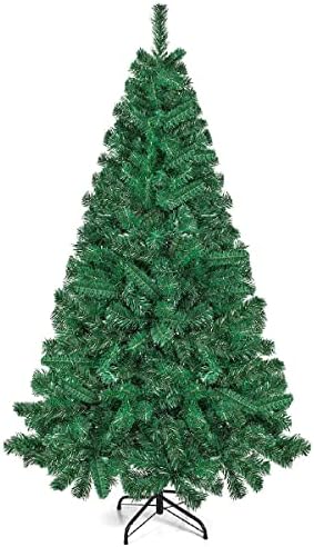 6Feet/180cm Pine Needles Artificial Christmas Trees,300 Full Bran...