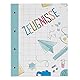 itenga Zeugnismappe mit Buchschrauben erweiterbar für Kinder Jugendliche Erwachsene Mädchen Jungen Schüler (Schule Doodles)