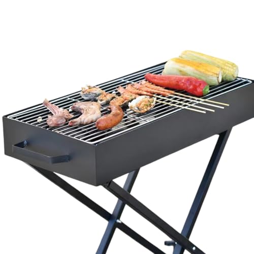 Portable Folding Charcoal BBQ Grill (Extra Large- 90cm x 30cm x 10cm)