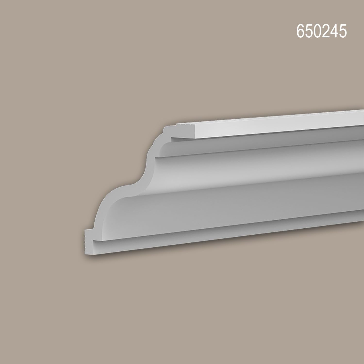 Profhome Cornisas 650245-box 200 cm x 1,1 cm x 1,2 cm Poliestireno extruido (XPS) pretratado 8 molduras / 16 m