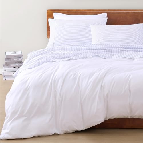 Lane Linen 100% Organic Cotton Full Sheets Set 4-Piece Pure Percale Long Staple Soft Bedding Breathable Fits Mattress Upto 15 Inch Deep thumb #8