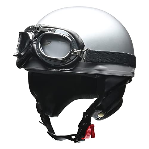 クノー工業　INTERCEPTOR ジェットヘルメット シルバー　ヴィンテージ Amazon | リード工業(LEAD) バイクヘルメット ハーフ CROSS ビンテージ