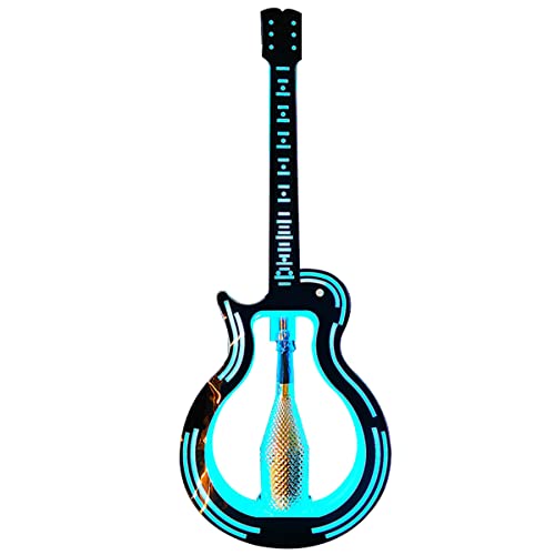 liliiy Estante De Exhibición De Botella De Licor LED, Estantes De Barra LED De Guitarra Acrílica para Licor, Estante De Botella De Licor Iluminado para El Hogar/Bar Comercial Cover