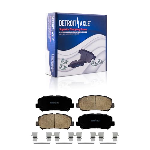 Image of Detroit Axle - Front Brake Pads for 2013-2024 Mazda CX-5, Ceramic Brake Pads w /Hardware 2014 2015 2016 2017 2018 2019 2020 2021 2022 2023 Replacement