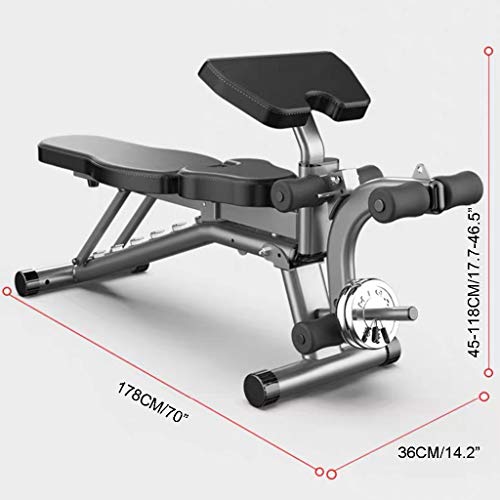 Tyoo Bench Press Adjustable Weight Bench Sit-Up Bench Multi Function Fitness Bench Foldable Workout Bench Strength Training Push Up Exercise Equipment #TOP6