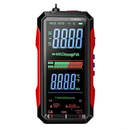 Multimètre numérique AC DC rechargeable USB et testeur de tension