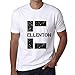 Produktbild Herren Tee Männer Vintage T-Shirt Letter E Countries and Cities ELLENTON Weiß