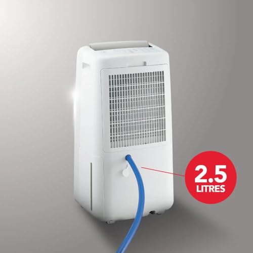 Image of SHARP Electric Home Dehumidifier Machine with Plasmacluster Tech (fight against mold, virus, fungus). Absorbs moisture I Clothes dryer I Covers: 250 sq. ft. I Drain 10L /day I DW-P10M-W