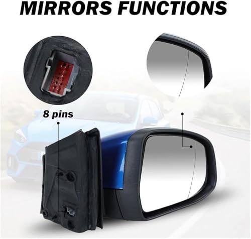 Rétroviseur extérieur complet de porte latérale Focus Mk3 version UE 2011-2018