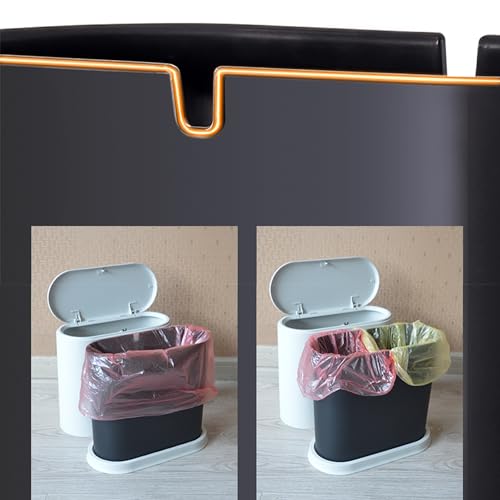 Caneca de Basura Slim 12 Litros con Tapa Press Top Blanco miniatura 7