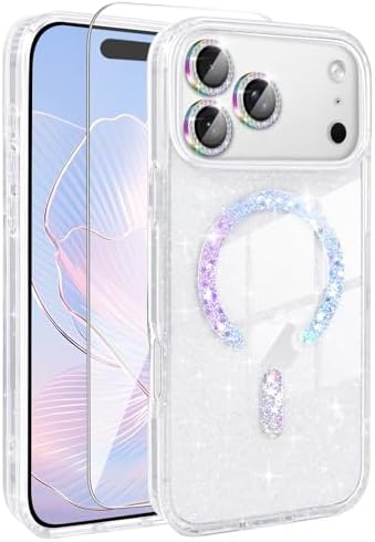 Magnetic for iPhone 17 Case Compatible with MagSafe,Women Girl Cu...