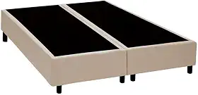 Cama Box Base King Size Bipartido Sintético Bege 203x193