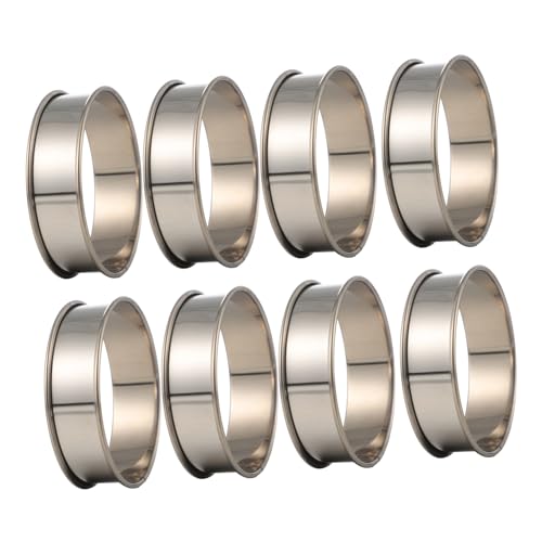 Mikinona Cookie Cutter Baking Tool Set 8pcs Cookie Molds for Baking Cake Molds Stainless Steel