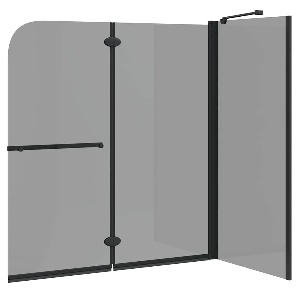 Box doccia 120 x 67 x 129 cm pieghevole in vetro ESG e alluminio box doccia girevole per il bagno