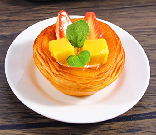 Skyseen 6Pcs Artificial Bread Fake Cupcake Simulation Realistic Egg Tart Dessert Model For Home Kitchen Decor Display Props Decoration #TOP1