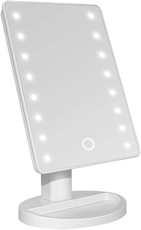 Amazon 化粧鏡 化粧ミラー 鏡 女優ミラー 16ledライト付き 卓上 スタンドミラ 無段階調光 Usb 電池2way給電 角度170 調整可能 Shine Future 化粧鏡 通販