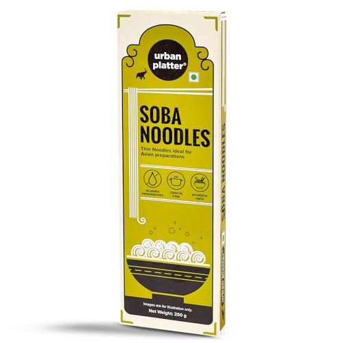 Image of Urban Platter Soba Noodles, 250g (Thin Buckwheat Noodles, Ideal for Asian Preparations, No Added Preservatives)