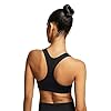 Nike Women's Medium Support Non Padded Sports Bra, Black/(White), X-Large