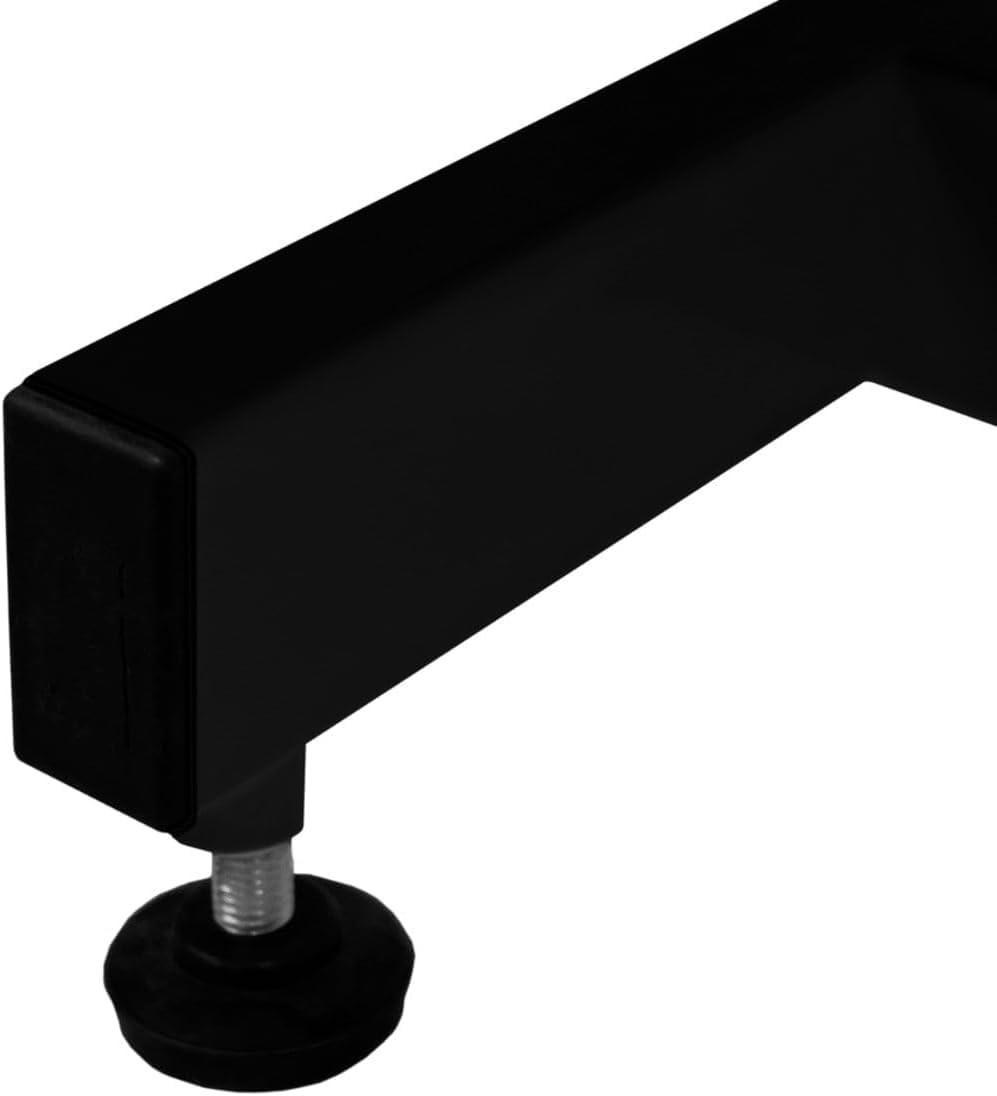 Tavolo Idraulico Toelettatura Cani - Altezza 55-101 cm, Capacità 180 kg, Nero - Piano Nero, Antiscivolo 106x61 cm, Acciaio Nero, Piedini Livellanti, 3 Guinzagli