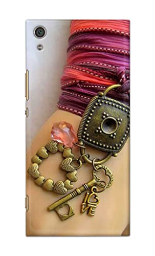 Image of Girl Hand with Keychain Hard Back Case Cover for Sony Xperia XA1 Ultra (6.0 inch), G3221, G3212, G3223, G3226 Back Cover -(J5) VNS2228