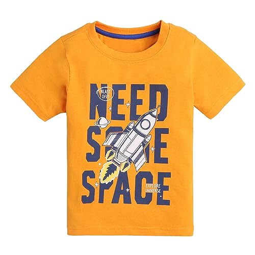 Image of Hopscotch Boys Graphic Regular Fit T-Shirt (Pack of 3)