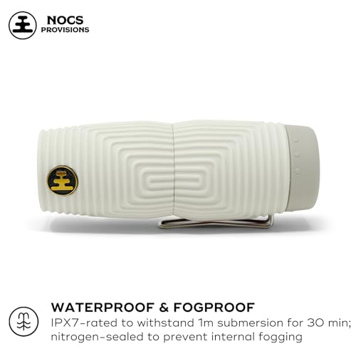 Image of Nocs Provisions Zero Tube 10x25 ED Glass Waterproof Monocular - Rugged, Shockproof, Fogproof Optic for Adults & Kids, Built for Birdwatching, Hunting & Travel - Bone Gray