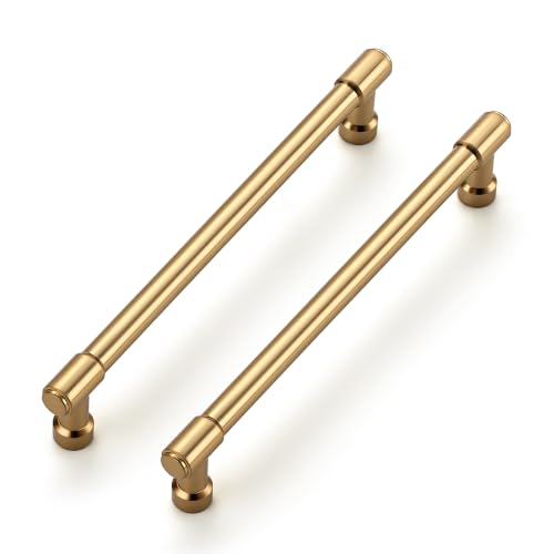 Image of Ravinte Polished Champagne Bronze Cabinet Handles 6-1 /4 Inch 10 Pack