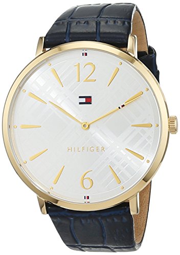 Preisvergleich Produktbild Tommy Hilfiger Damen Datum klassisch Quarz Uhr mit Leder Armband 1781843