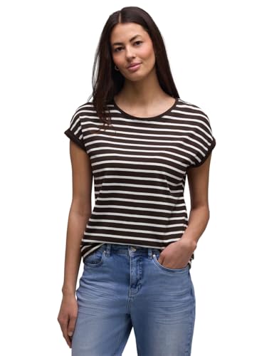 T-Shirt à Rayures Femme Street One 3230122 en coton léger