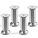 Produktbild 4er Set Möbelfüße Alpha verstellbar Sockelfüße Alu gebürstet, belastbar bis 250 Kg, Höhe: 120 mm von SO-TECH