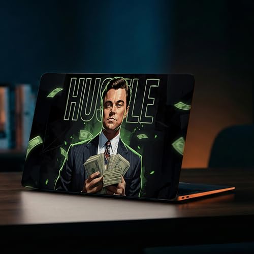 Image of NoWorries Laptop Skin for 15.6 & 14 Inch Laptop | Motivational, Superhero, Sports & Graphic Design Laptop Sticker Wrap | Premium Vinyl Laptop Cover (Leonardo Hustle, 15 x10inches)