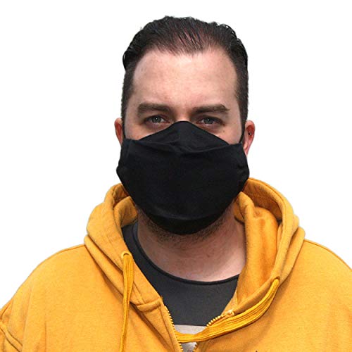 Preisvergleich Produktbild SCHMUSEWOLKE Gesichtsmaske Community Maske Behelfsmaske Alltagsmaske / waschbar / Bio Baumwolle / Urban Black