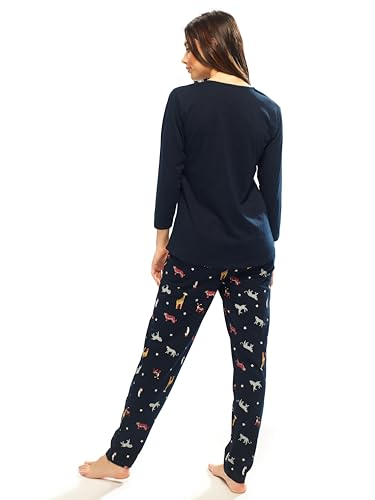 Image of LOTIK Women's Cotton Floral Print Top-Payjama Half Sleeve Nightsuit Set