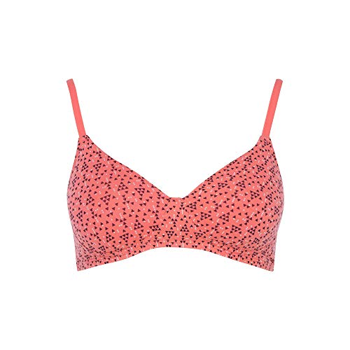 Image of Amante Every de Blue Solid Non-Wired Lightly Padded Everyday Bra