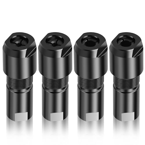 Angle Grinder Attachments, 3mm & 6mm (1/8 & 1/4) Angle Grinder to Straight Grinder Adapter, 4Pcs...
