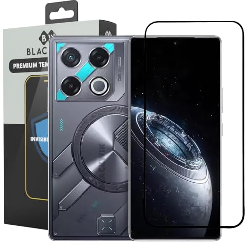Image of Blackwik Tempered Glass Screen Protector for Infinix GT 20 Pro with Edge-To-Edge Protector Coverage | Easy Installation Kit (Black)