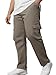 Urbano Plus Men's Grey Regular Fit Solid Cargo Chino Pant with 6 Pockets (pluschicargop-07-grey-38)