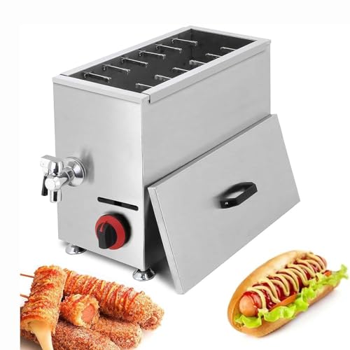 Freidora de palitos de queso comercial con termostato preciso, ideal para bares, restaurantes y uso doméstico