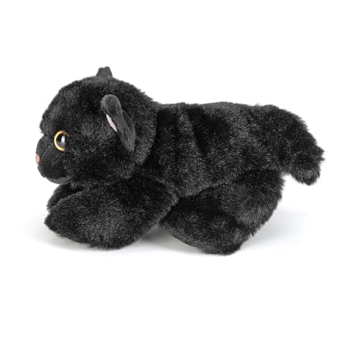 Wild Republic 18089 Plüschtier, schwarz, Schwarze Katze, 15 cm