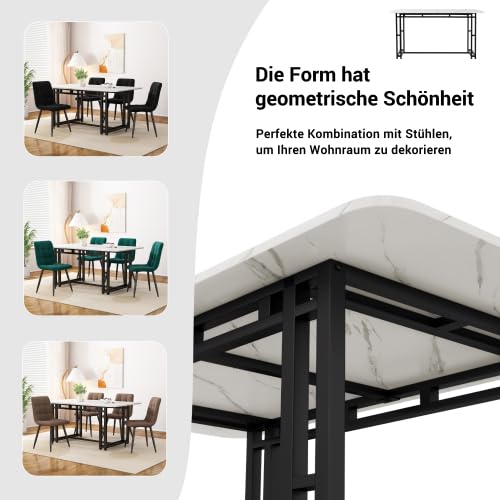 Table gain de place 120 cm avec pieds métal pour petits espaces - 5