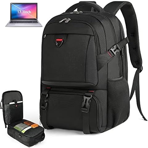 NEWHEY Mochila Portátil 17.3 Pulgadas con Compartimento Isotérmico y Puerto USB Cover