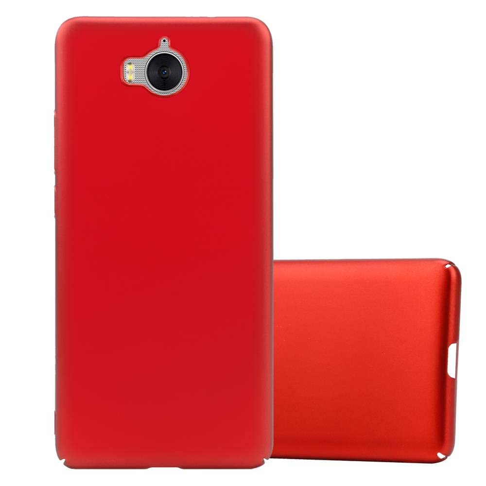 Cadorabo Custodia per Huawei Y6 2 PRO 2017 in AZZURRO METALLO - Rigida Cover Protettiva Sottile con Bordo Protezione - Back Hard Case Ultra Slim Bumper Antiurto Guscio Plastica