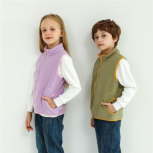 Toddler Boys Girls Fleece Vest Coat Warm Fall Winter Warm Thick Cotton Sleeveless Jacket Zip up Polar Fleece Jacket4