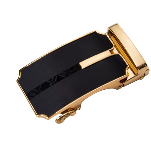 Image of Dubulle Men's Ratchet Belt Gold /Black /Red /Green /Blue /White Automatic Buckle Business Casual Belt Gift - Adjustable Fit