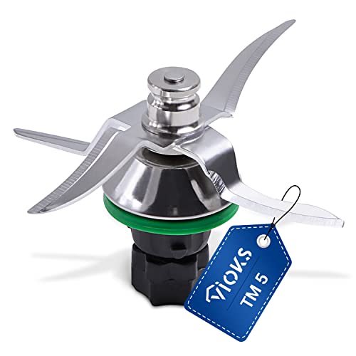 VIOKS Couteau Thermomix TM5, Lame pour Robot Thermomix Vorwerk TM5, Pièce Détachée et Accessoire de Rechange