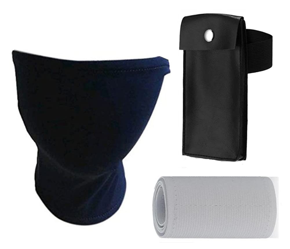 Master Online Ninja Kakashi Blue Mask Veil and Ninja Kunai Bag Black Cosplay Accessories